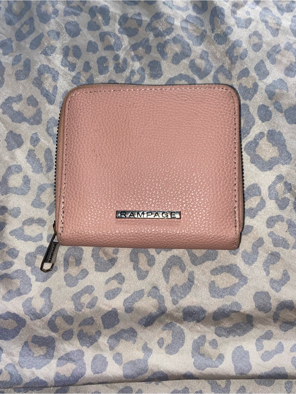 Blush pink rampage zip around wallet